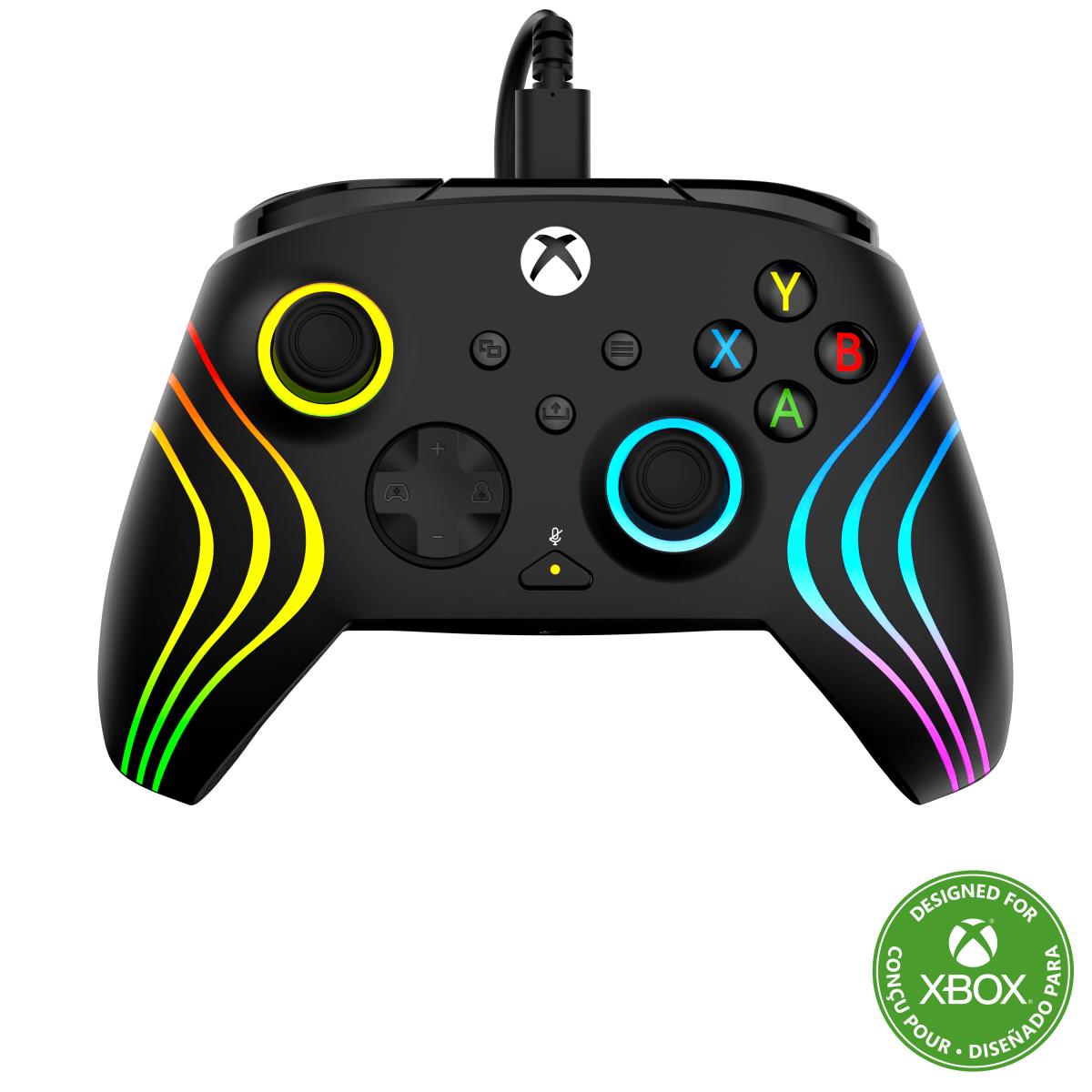 Turtle Beach Afterglow Wave Black Wired RGB Gaming Controller with Mappable Buttons, Hall-Effect Hai thumbnail