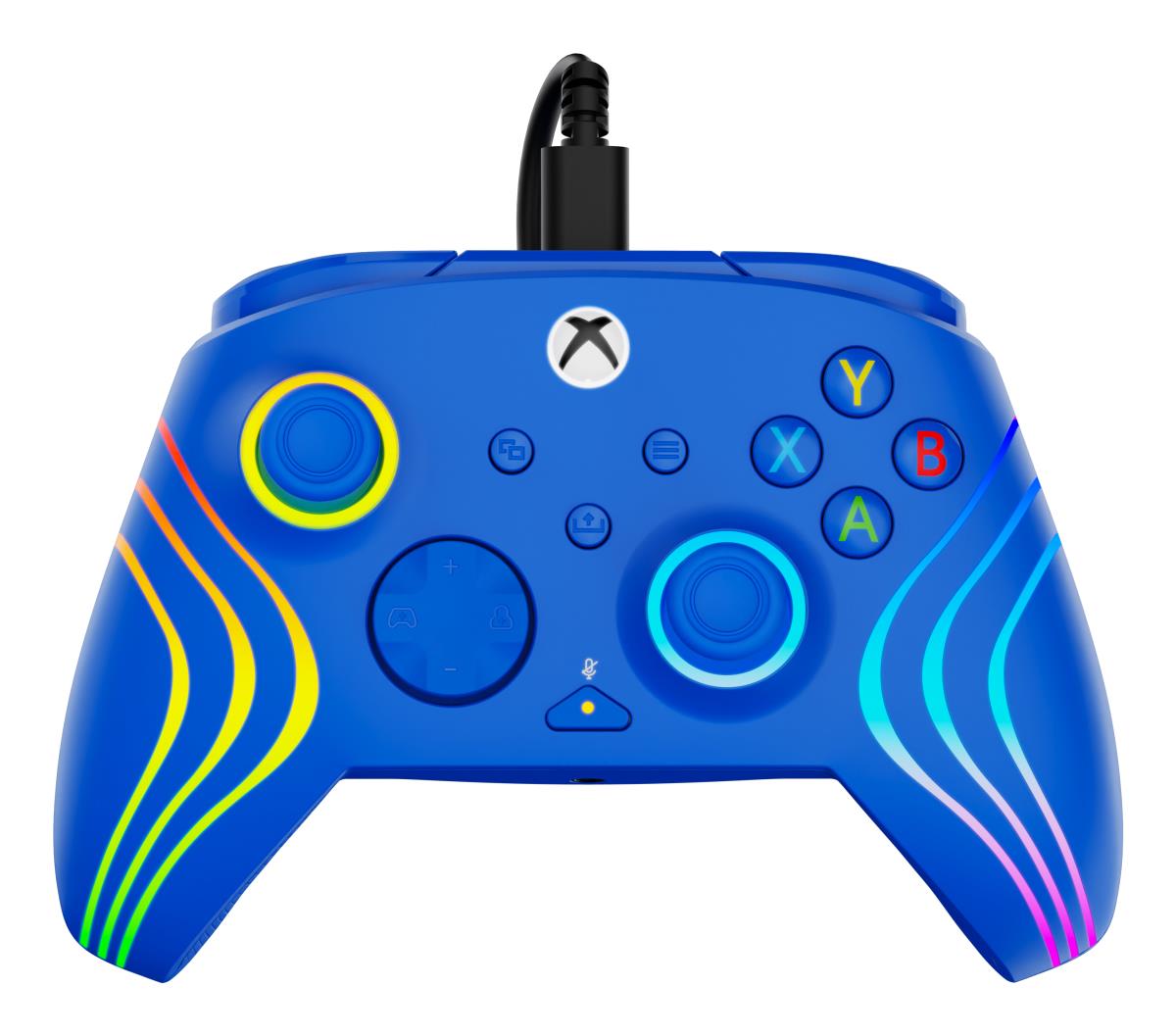Turtle Beach Afterglow Wave Blue Wired RGB Gaming Controller with Mappable Buttons, Hall-Effect Hair thumbnail