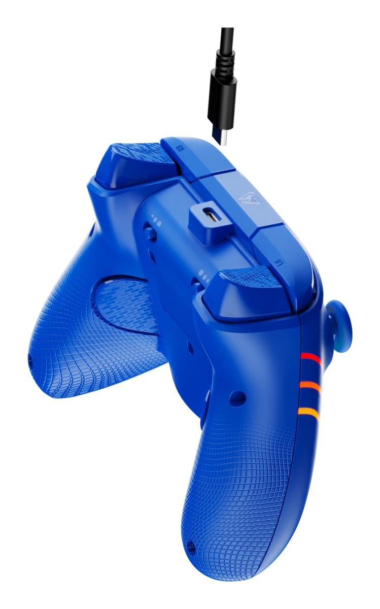 Turtle Beach Afterglow Wave Blue Wired RGB Gaming Controller with Mappable Buttons, Hall-Effect Hair thumbnail