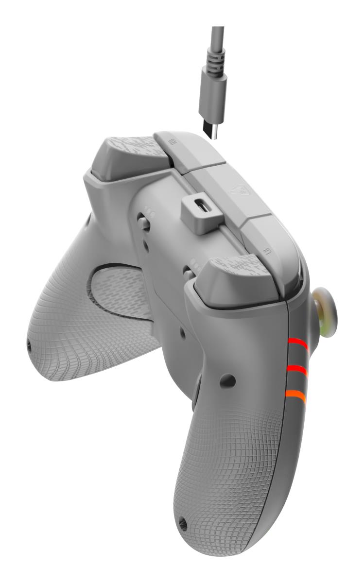 Turtle Beach Afterglow Wave Grey Wired RGB Gaming Controller with Mappable Buttons, Hall-Effect Hair thumbnail