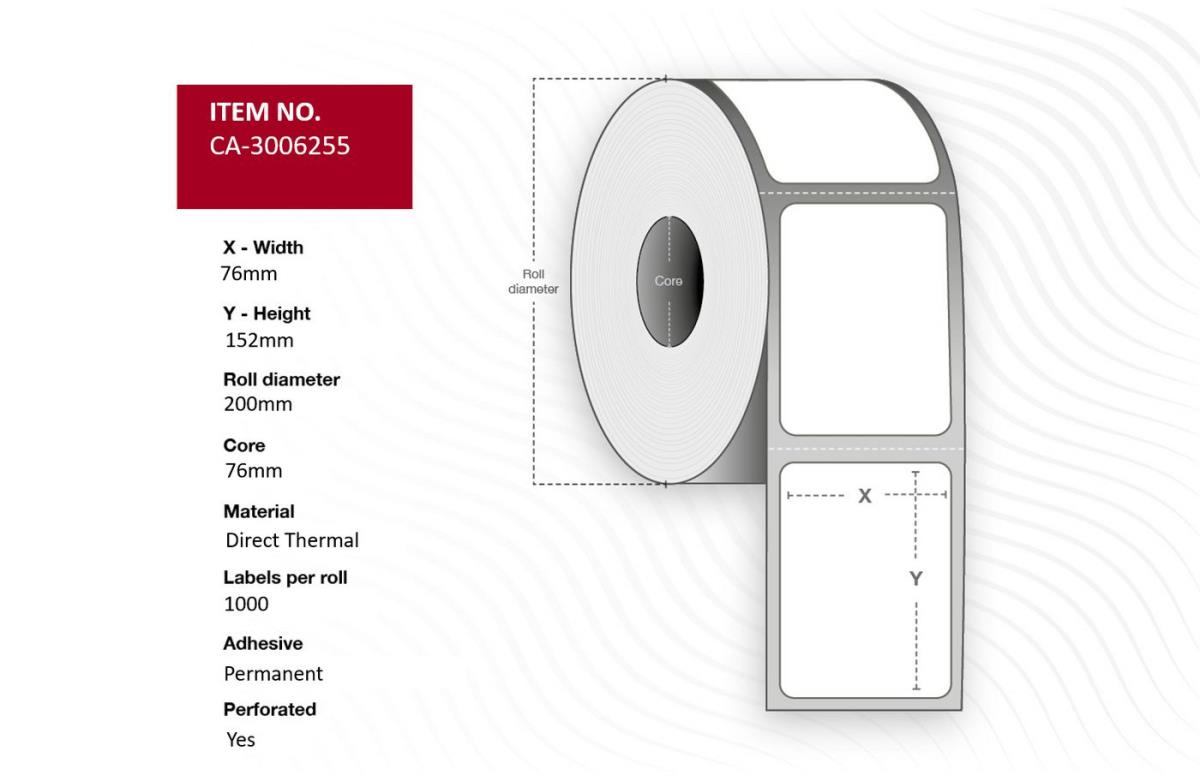 EU Product - Lel 76 x 152mm, Core 76mm, thumbnail