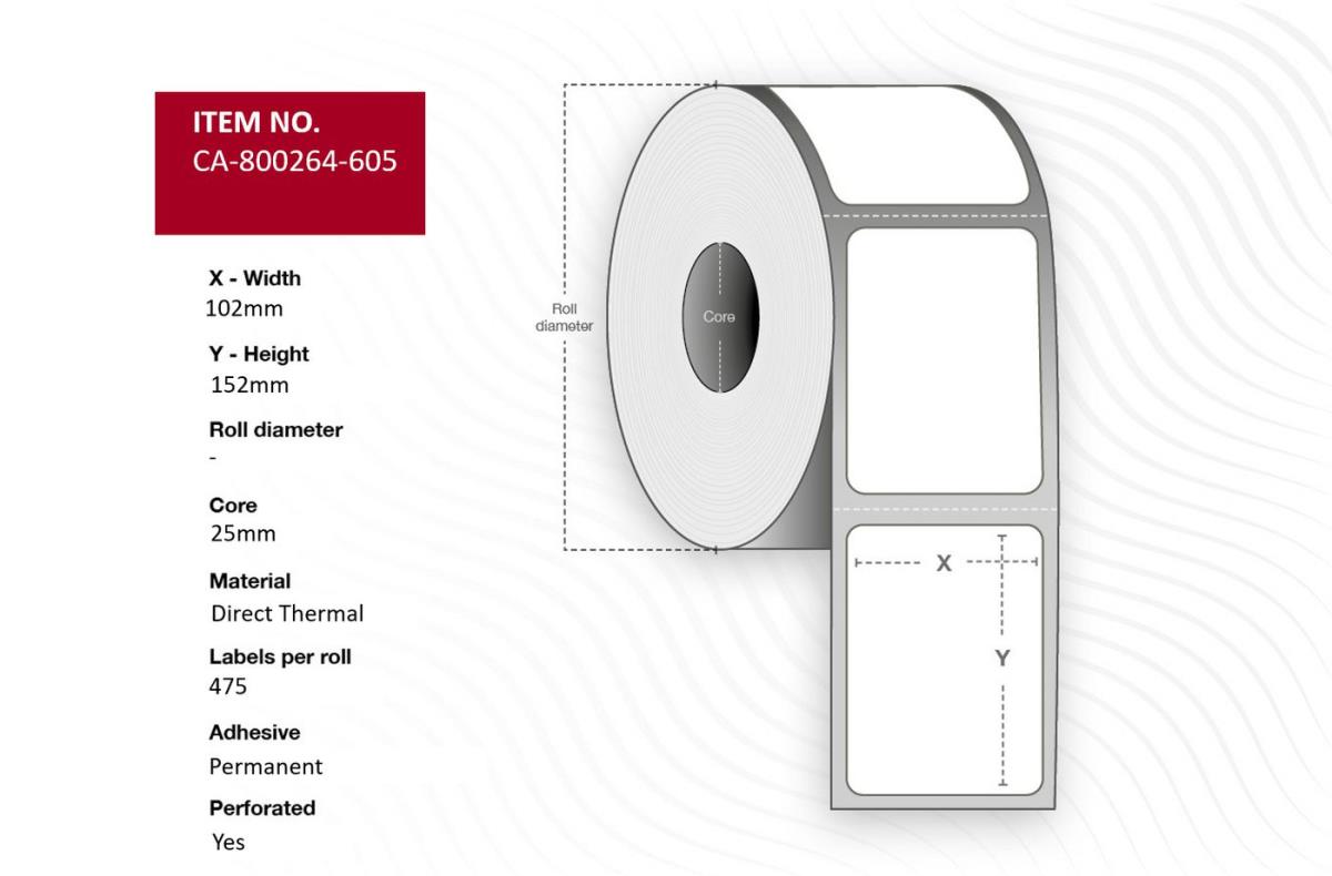 EU Product - Lel 102 x 152mm, Core 25mm, thumbnail