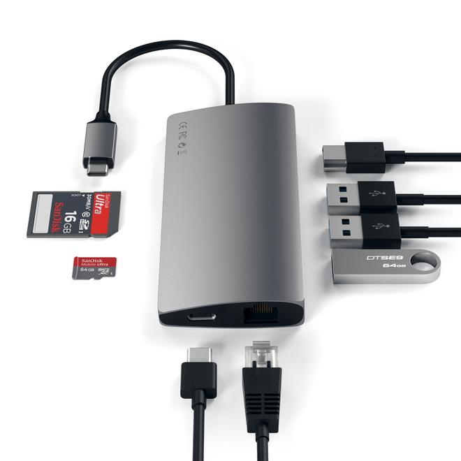 TypeC Mport Adptr4K EthV2 SpGrey thumbnail