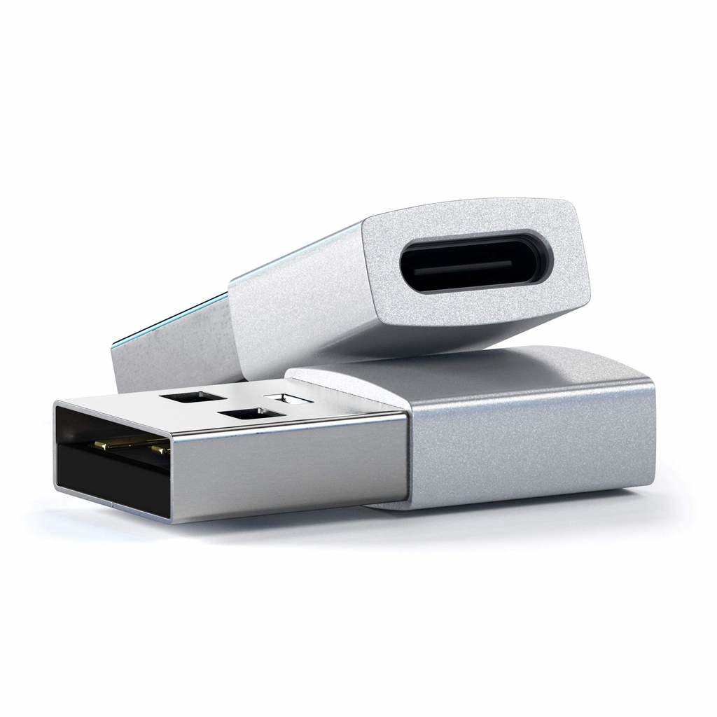 Type-A to Type-C Adapter -Silver thumbnail