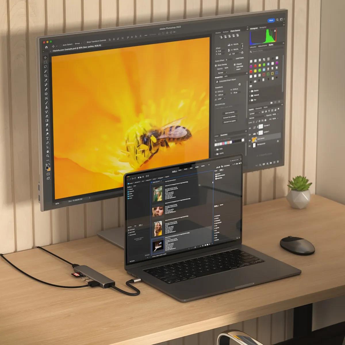 7-in-1 USB-C Ethernet Space Grey thumbnail