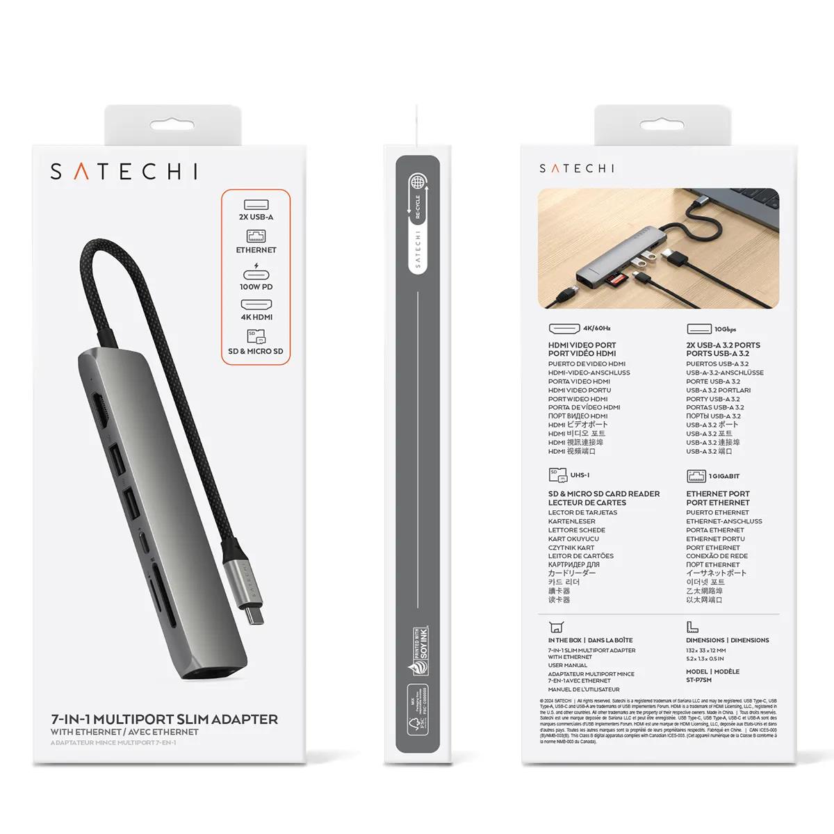 7-in-1 USB-C Ethernet Space Grey thumbnail