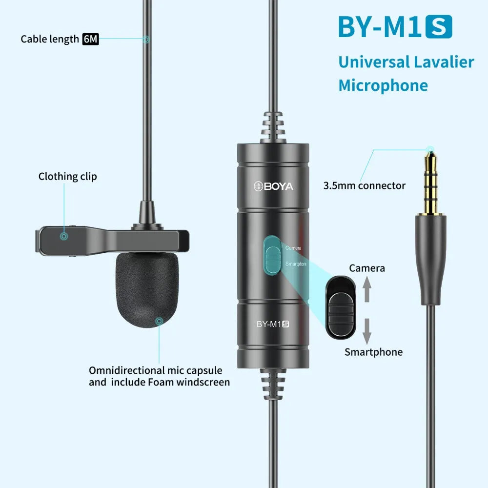 boya BY-M1S Lavalier Microphone thumbnail