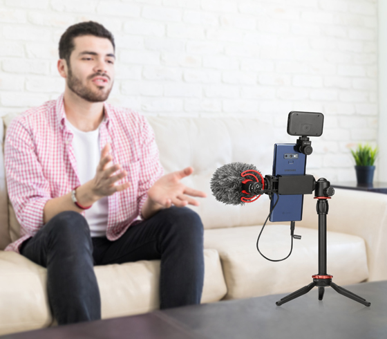 BOYA BY-VG350 tripod Smartphone/Action camera 3 leg(s) Black, Red thumbnail
