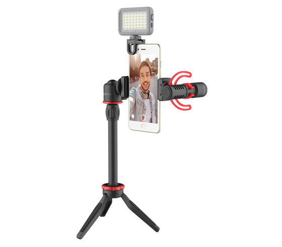 BOYA BY-VG350 tripod Smartphone/Action camera 3 leg(s) Black, Red thumbnail