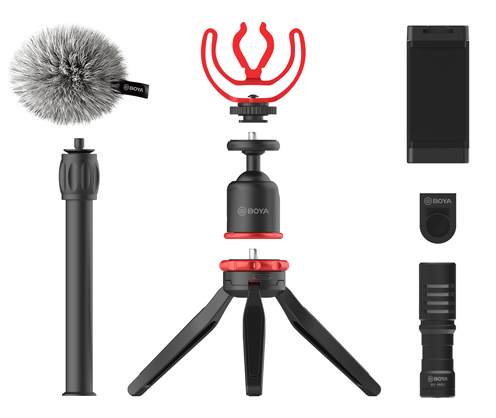 BOYA BY-VG330 tripod Smartphone/Action camera 3 leg(s) Black, Red thumbnail