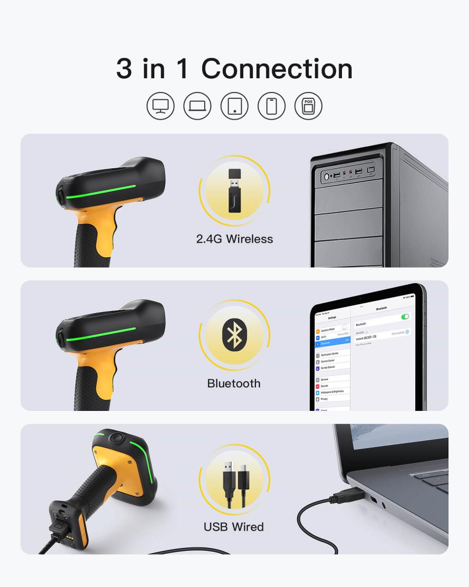 EU Product - Barcodescanner 61 Black Kit Wireless 1D thumbnail