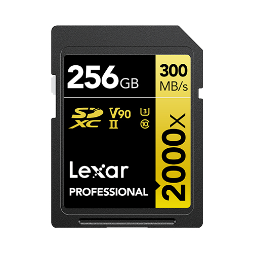 256GB Lexar Professional 2000x SDH UHS-II Card thumbnail