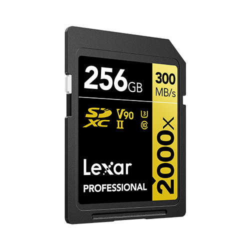 256GB Lexar Professional 2000x SDH UHS-II Card thumbnail