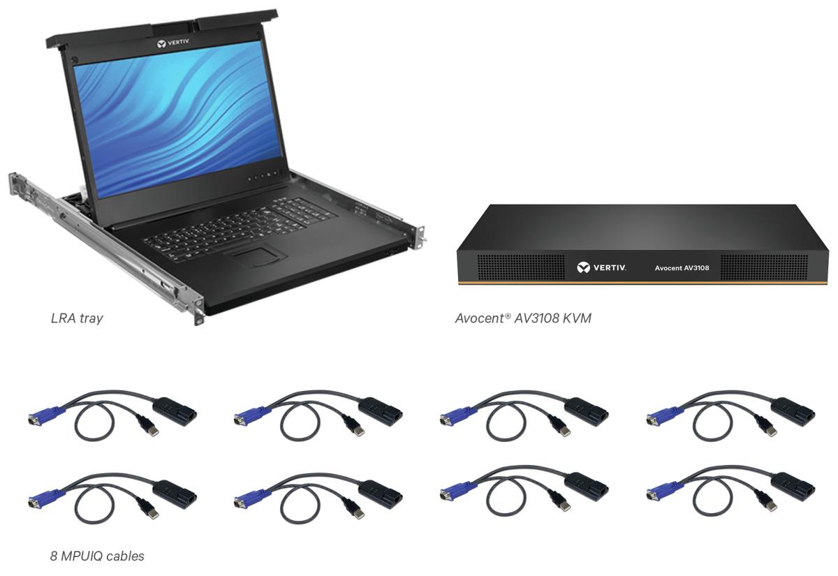 LCD 8p KVM 8 Cables USB Kb-us Intl thumbnail