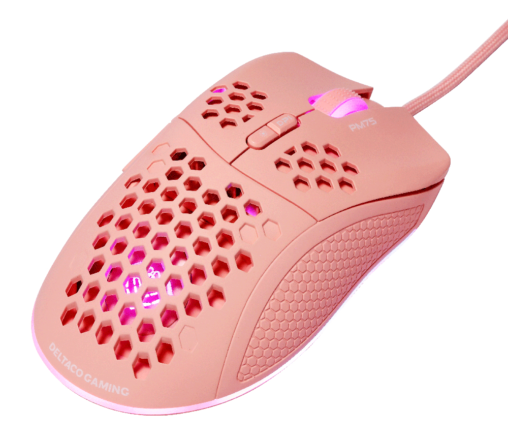 EU Product - Gaming Maus USB, RGB, pink thumbnail