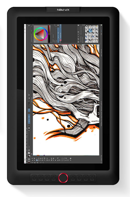 XPPen ARTIST 15.6 PRO graphic tablet Black, Red 5080 lpi 344.16 x 193.59 mm USB thumbnail
