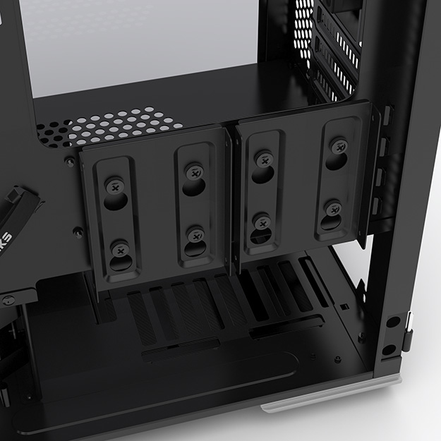 Enthoo Evolv Micro-ATX Glass Case - Silver thumbnail