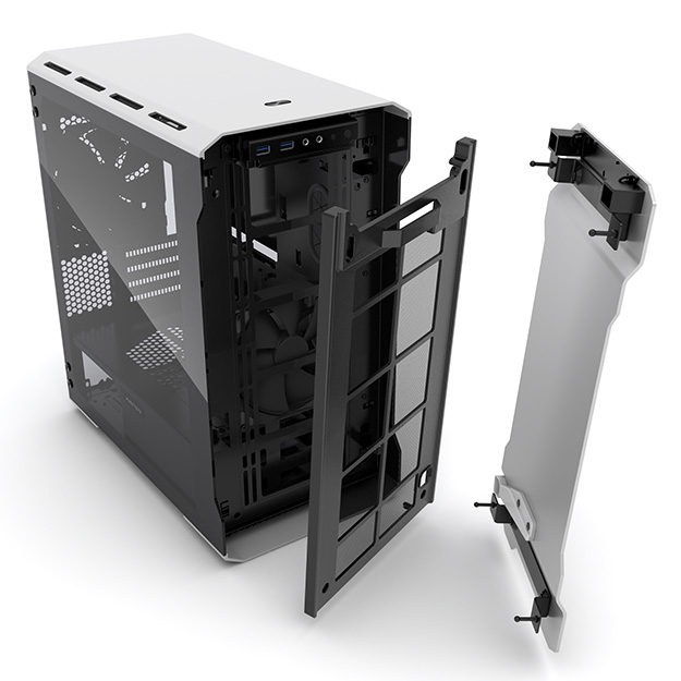 Enthoo Evolv Micro-ATX Glass Case - Silver thumbnail