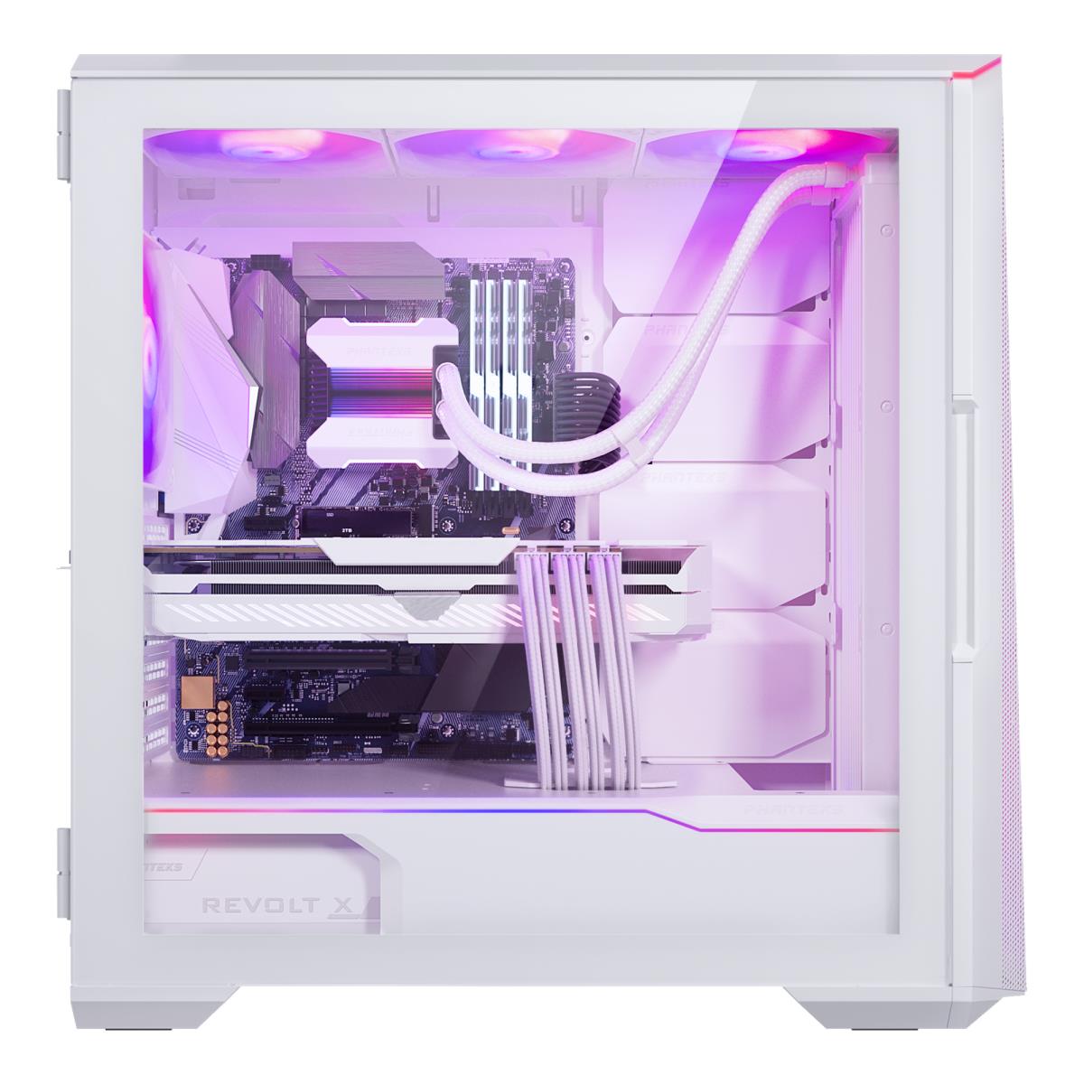 Eclipse G500A D-RGB Mid-tower PC case - Matte White thumbnail