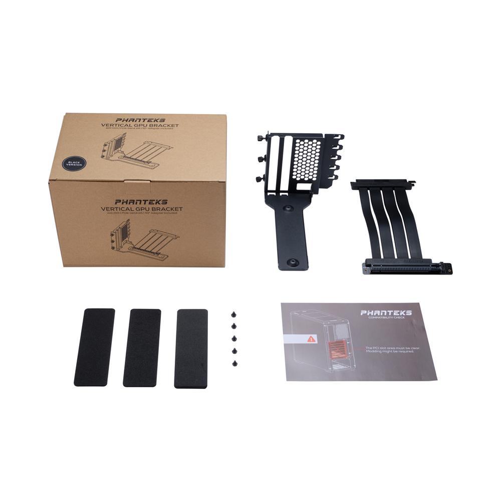 Vertical GPU Mounting Bracket with PCIe 4.0 Riser Cable thumbnail