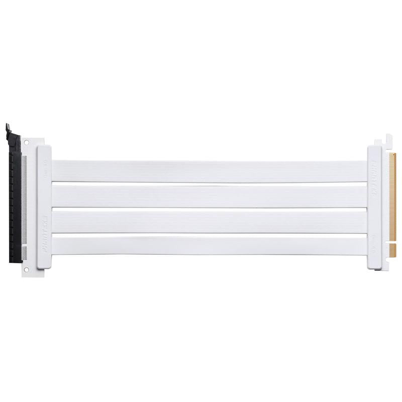 300 mmFlatline PCI-E 4.0 x16Riser Cable 90 Adapter - White thumbnail