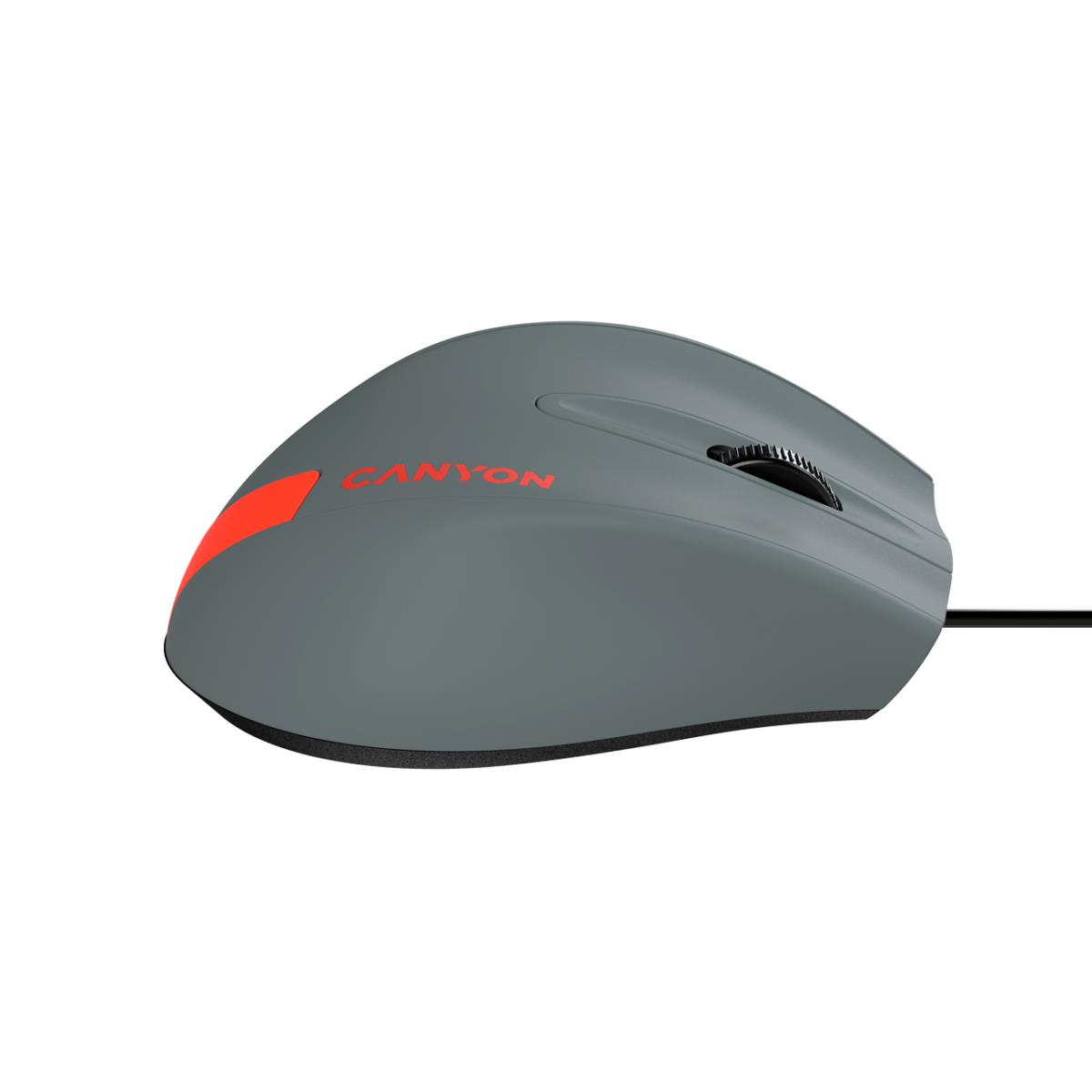 Wired Mouse Dark Grey/Red thumbnail