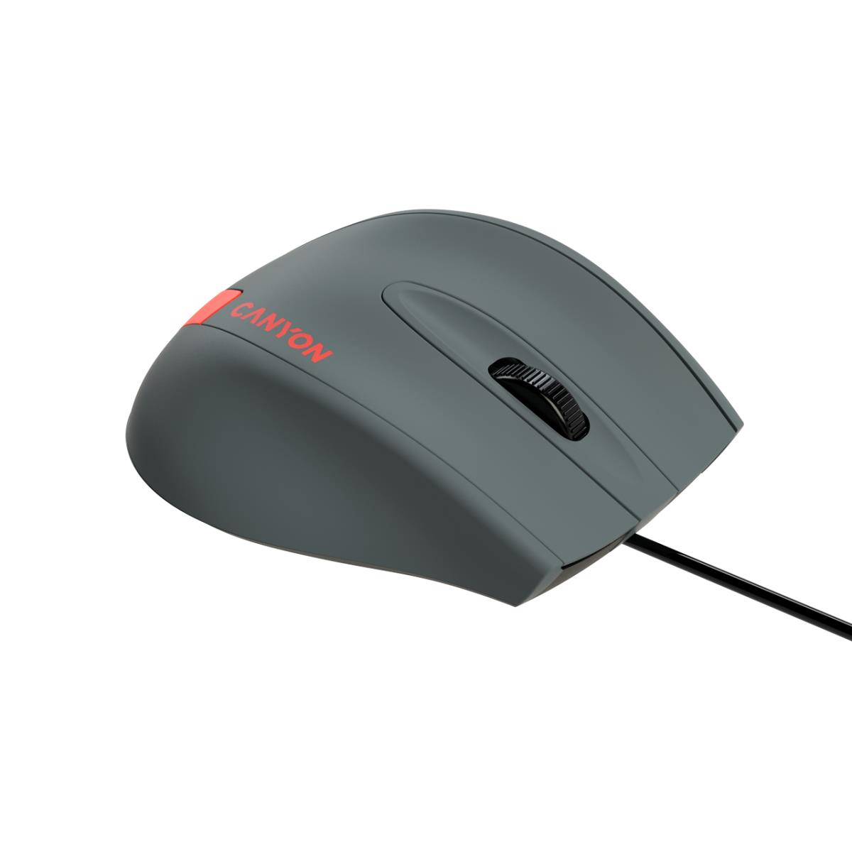 Wired Mouse Dark Grey/Red thumbnail