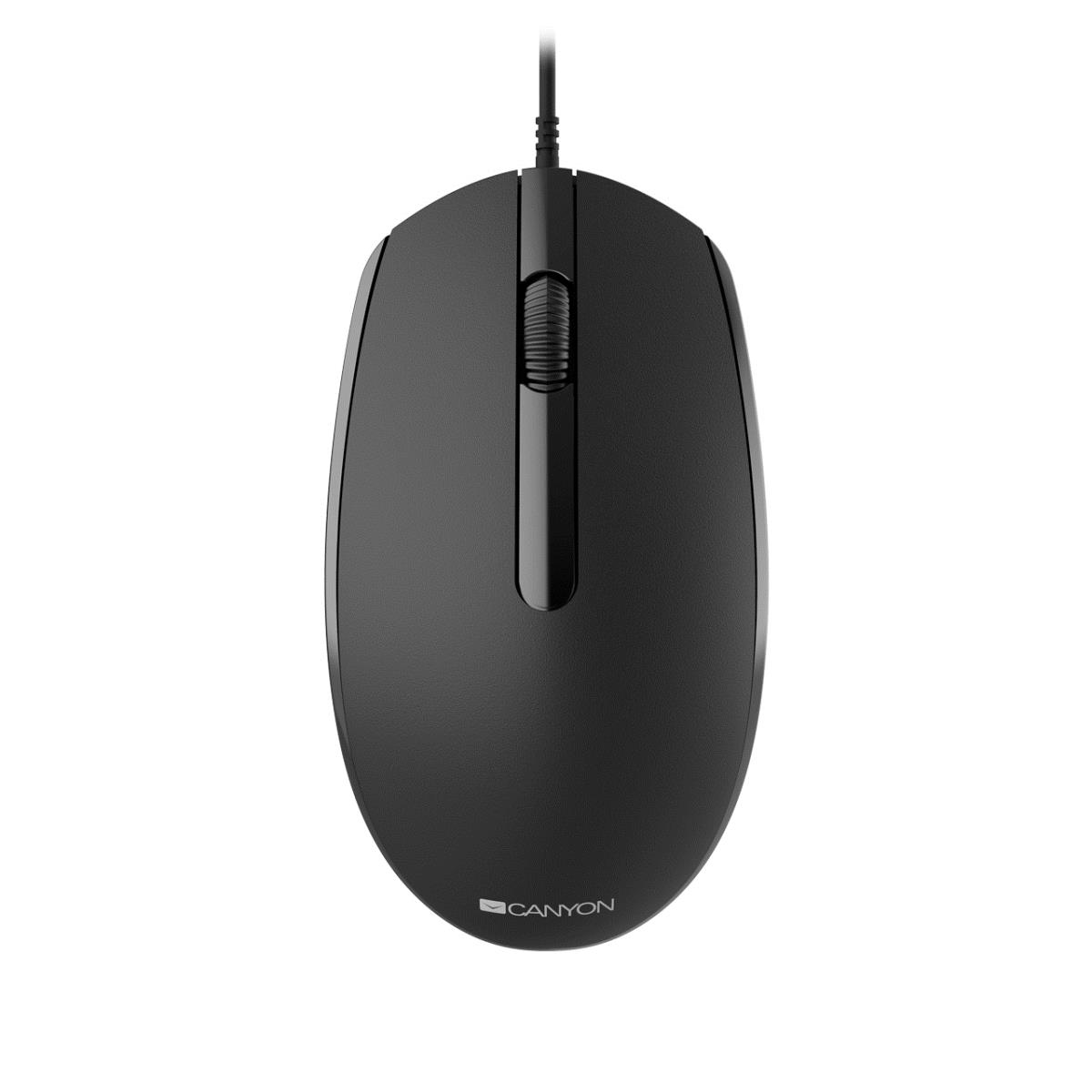 Wired Mouse With a Smooth Sliding Effect Black thumbnail