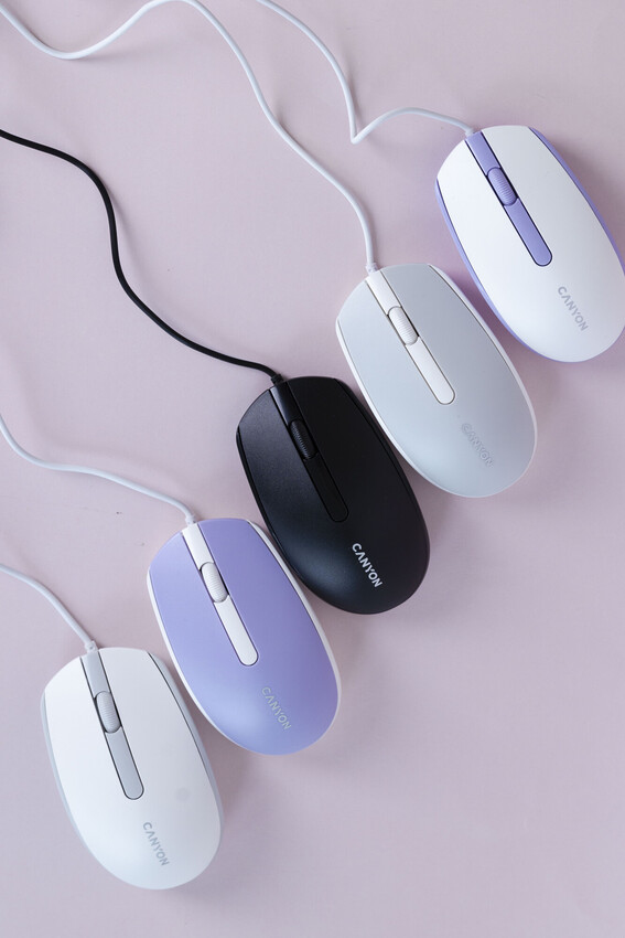 Wired Mouse With a Smooth Sliding Effect Black thumbnail