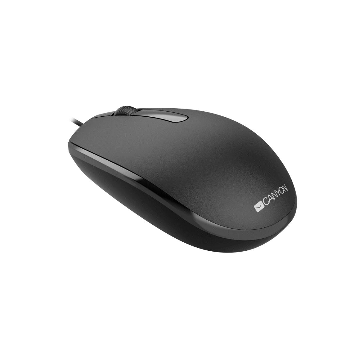 Wired Mouse With a Smooth Sliding Effect Black thumbnail