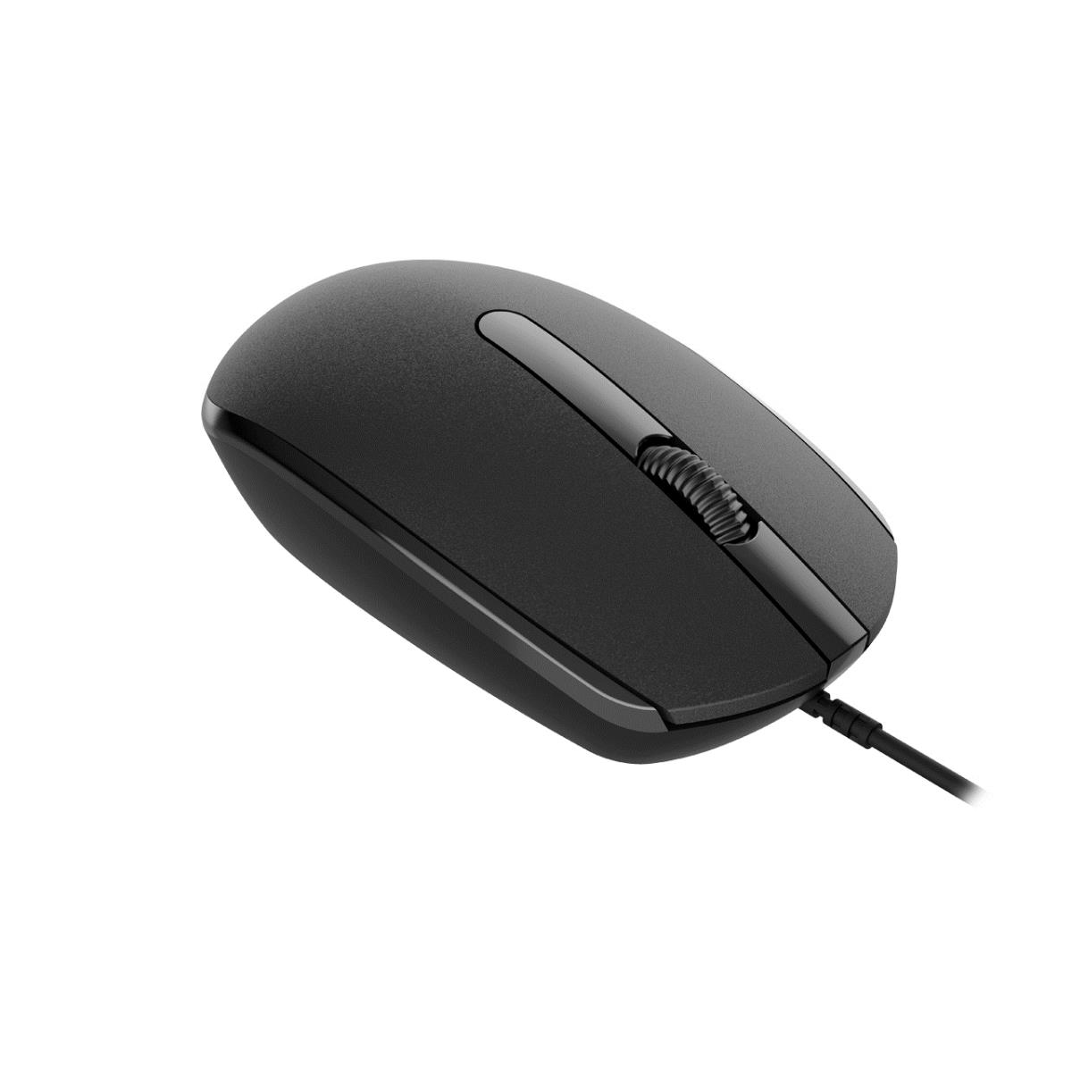Wired Mouse With a Smooth Sliding Effect Black thumbnail