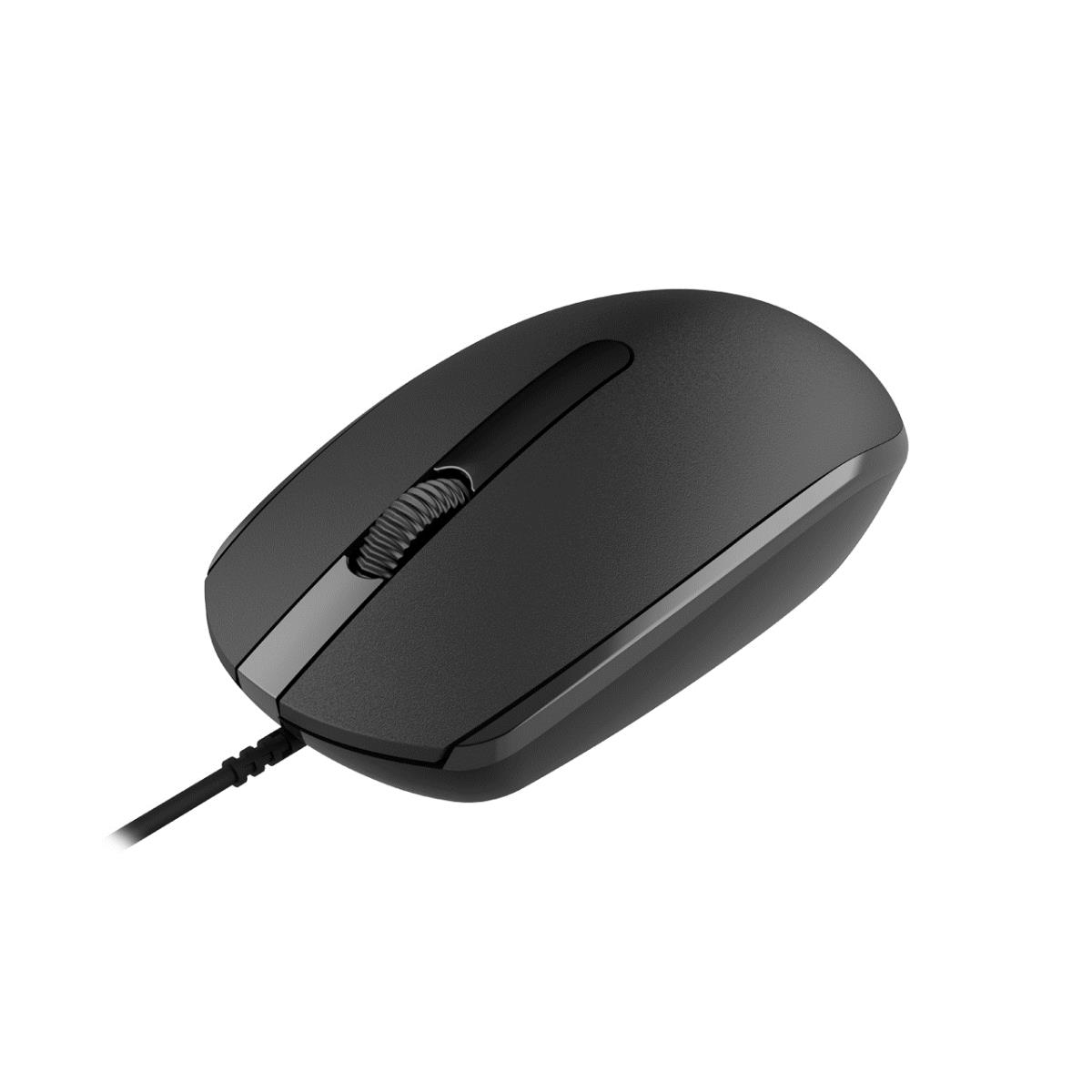Wired Mouse With a Smooth Sliding Effect Black thumbnail