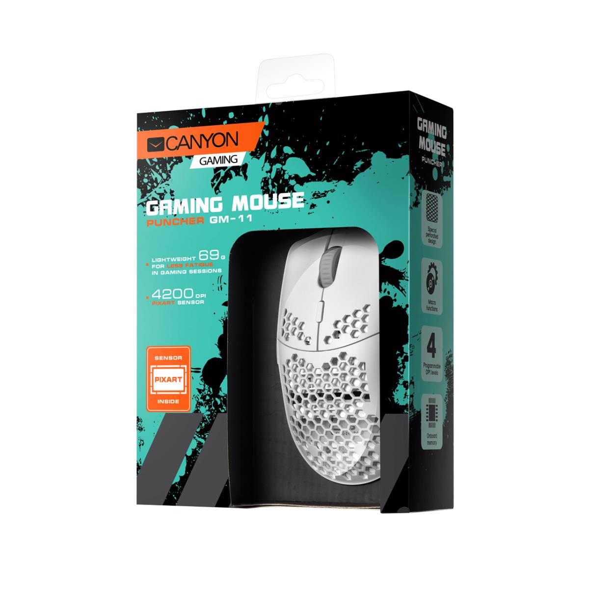 Gaming Mouse with 7 programmable buttons White thumbnail