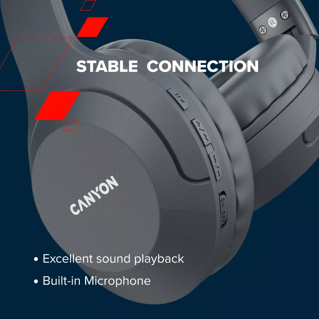 EU Product - Bluetooth Headset - Bths-3 - On-ear/stereo - Bt 5.1 - Black Retail thumbnail