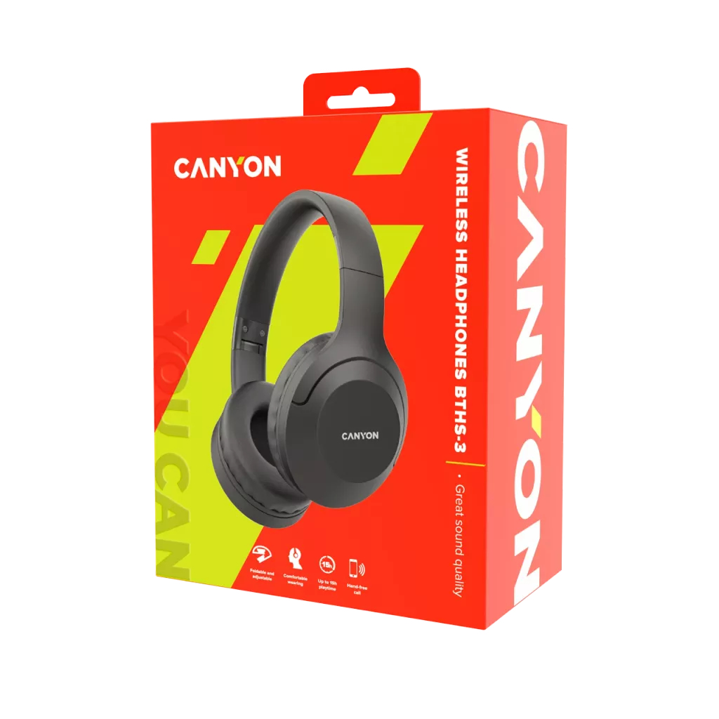 EU Product - Bluetooth Headset - Bths-3 - On-ear/stereo - Bt 5.1 - Black Retail thumbnail