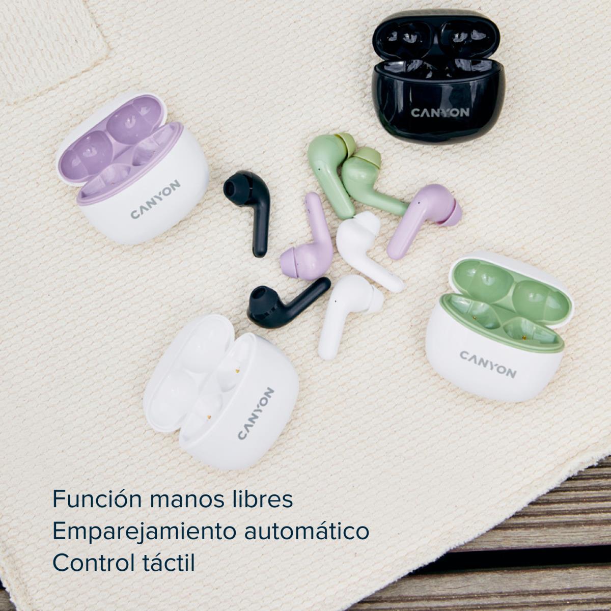 EU Product - Bluetooth Headset - Tws-5 -  In-ear/stereo - Bt 5.3 - Purple Retail thumbnail