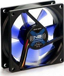 Noiseblocker BlackSilentFan X1 Computer case Fan 8 cm Black thumbnail