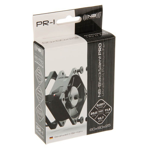 Noiseblocker BlackSilent Pro PR-1 Computer case Fan 6 cm thumbnail