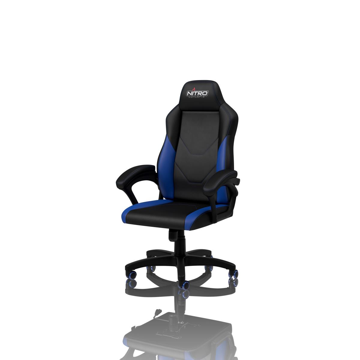 Nitro Concepts C100 PC gaming chair Padded seat Black, Blue thumbnail