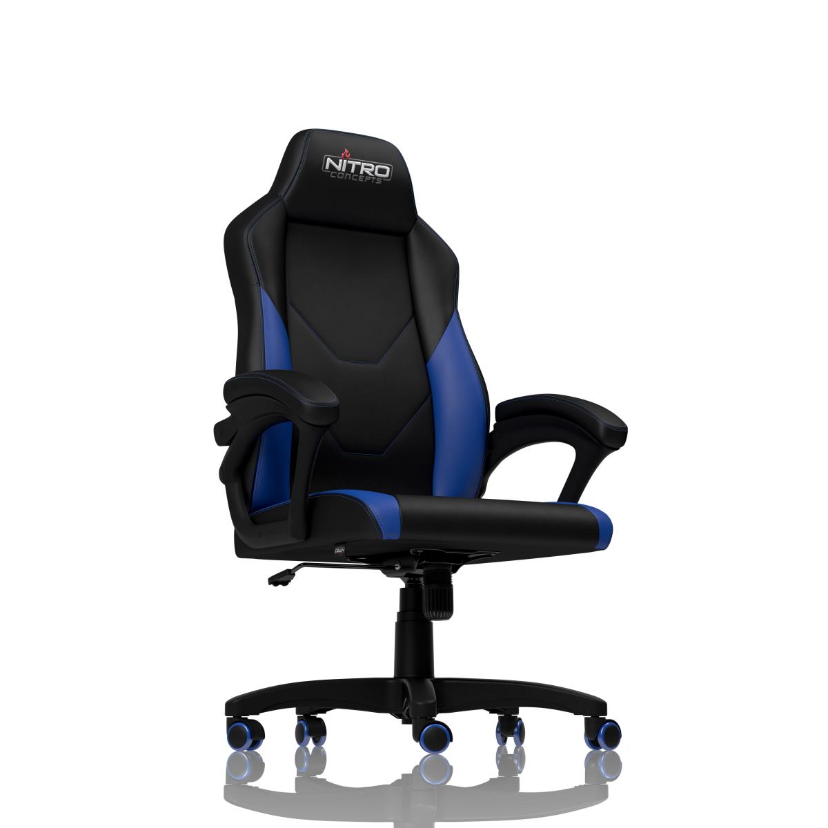 Nitro Concepts C100 PC gaming chair Padded seat Black, Blue thumbnail