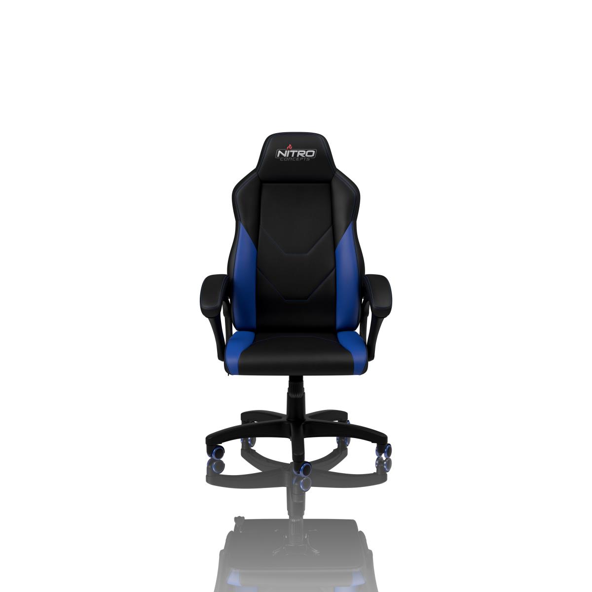 Nitro Concepts C100 PC gaming chair Padded seat Black, Blue thumbnail