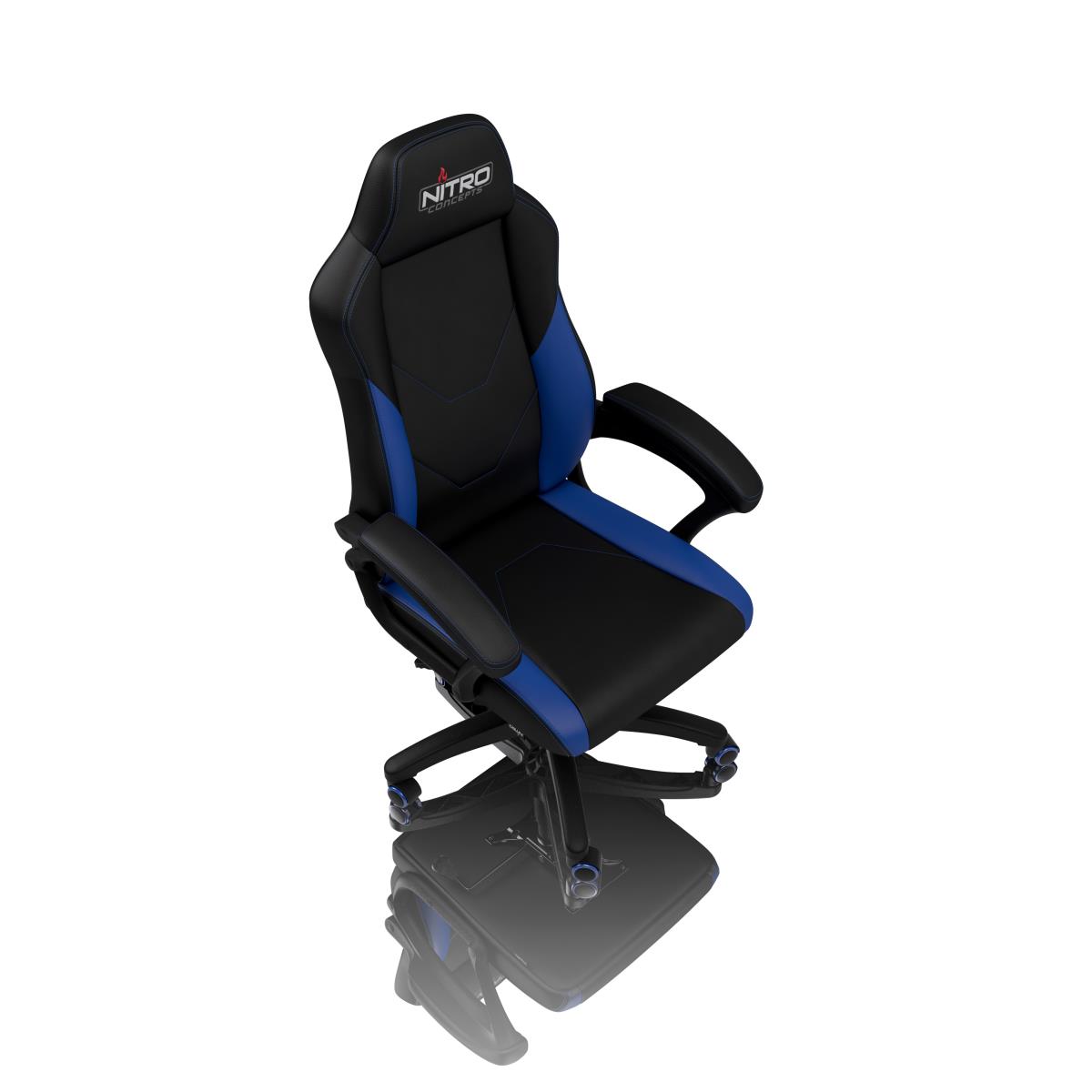 Nitro Concepts C100 PC gaming chair Padded seat Black, Blue thumbnail