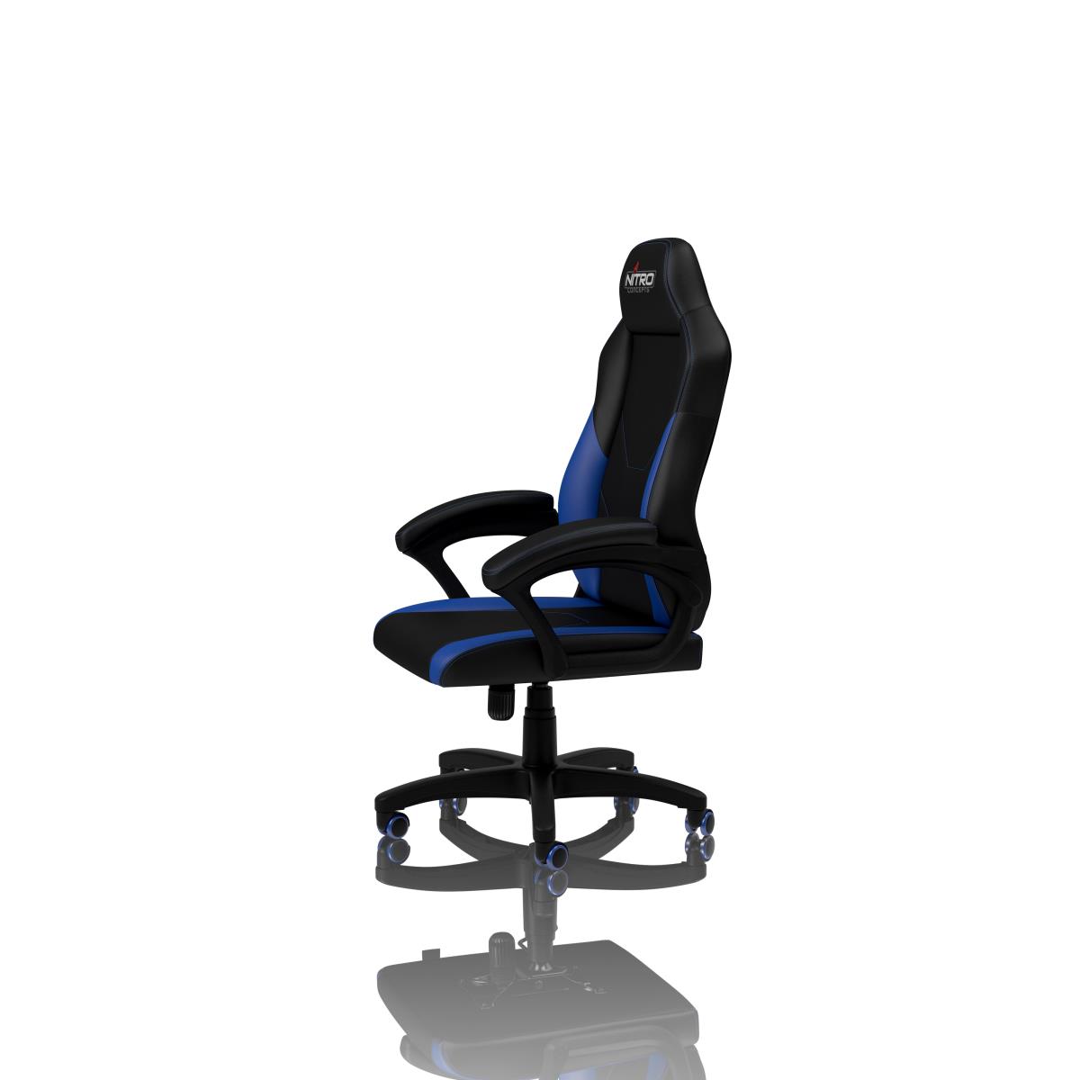 Nitro Concepts C100 PC gaming chair Padded seat Black, Blue thumbnail