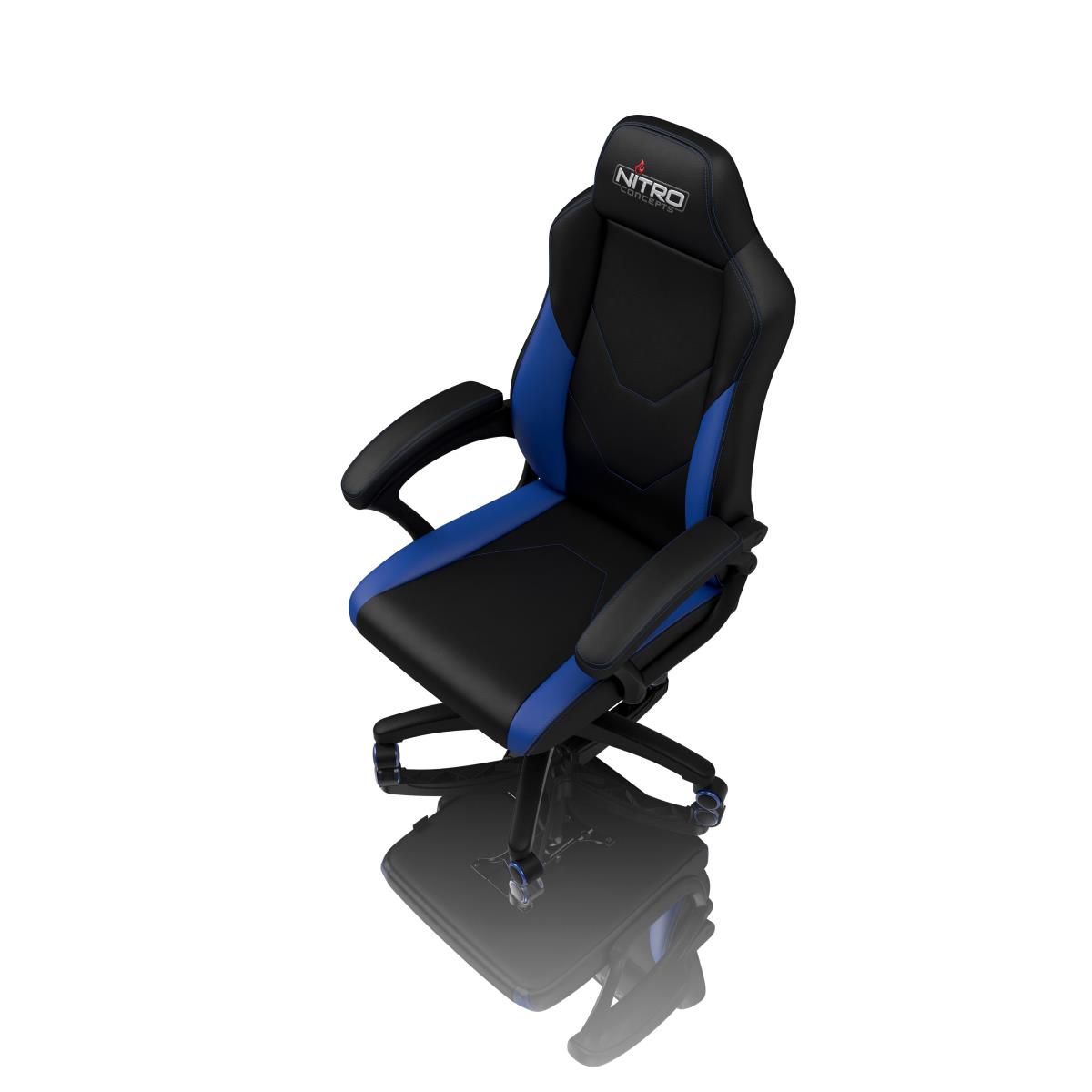 Nitro Concepts C100 PC gaming chair Padded seat Black, Blue thumbnail
