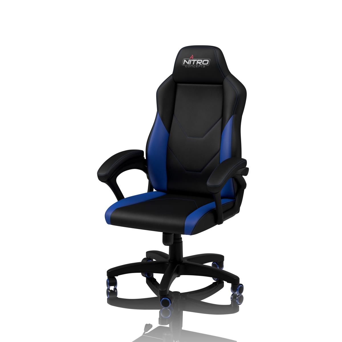 Nitro Concepts C100 PC gaming chair Padded seat Black, Blue thumbnail