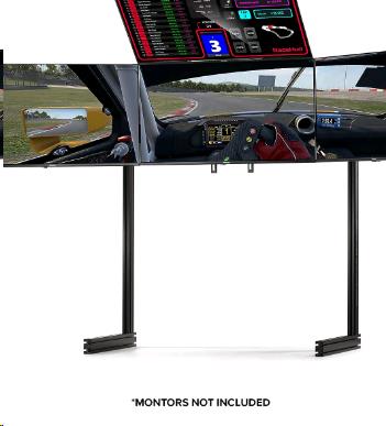 Racing ELITE Quad Monitor Stand - Black (NLR-E037) thumbnail