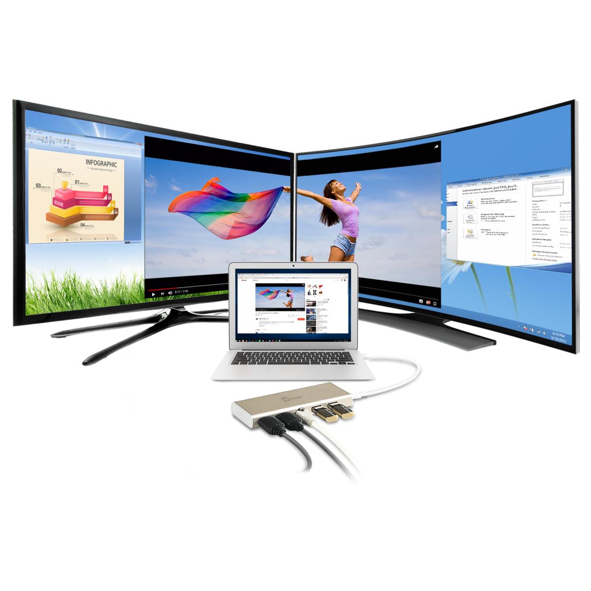 JCD381-N USB-C� Dual HDMI� Mini Dock thumbnail