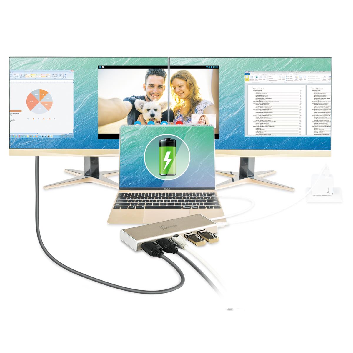 JCD381-N USB-C� Dual HDMI� Mini Dock thumbnail