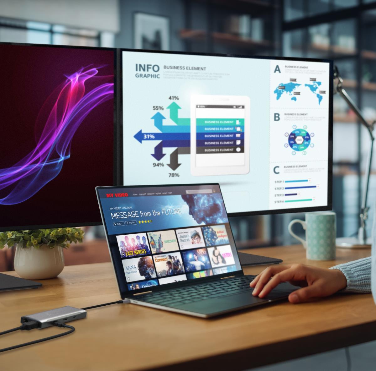 4K60 ELITE USB-C TRIPLE-MONITOR thumbnail