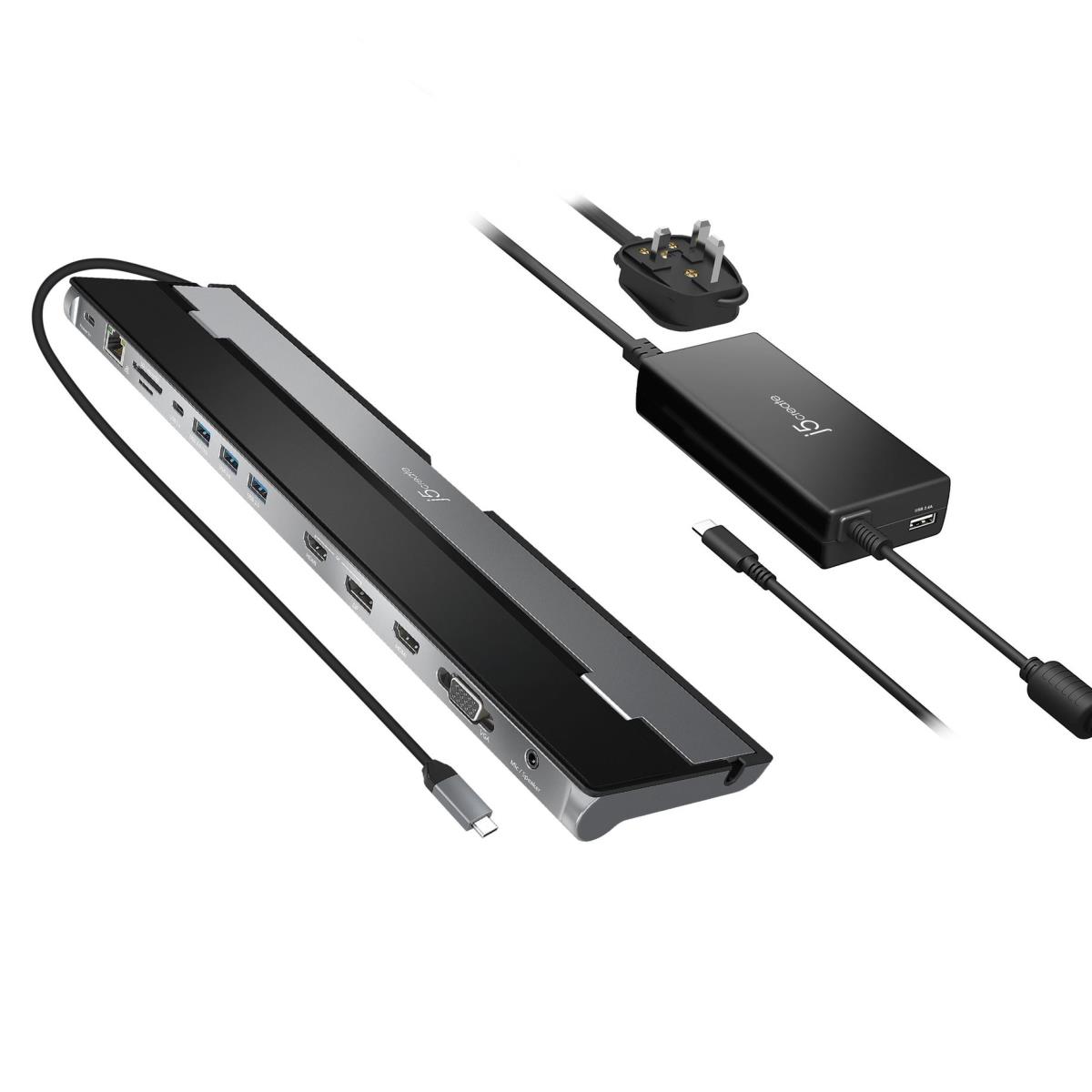 USB-c Triple Display Docking Station With 100w Pd Adapter - U thumbnail